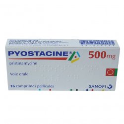 Пиостацин (Пристинамицин) таблетки 500мг №16 в Артёме и области фото